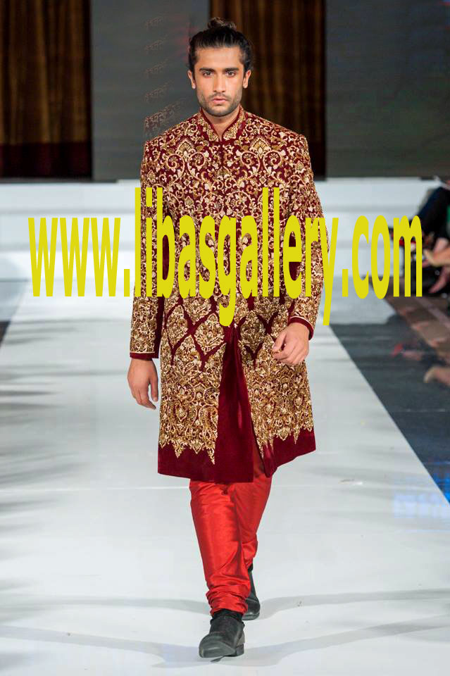 Embellished Groom Sherwani Suit Style no 9