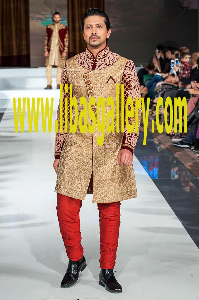 Embellished Groom Sherwani Suit Style no 10