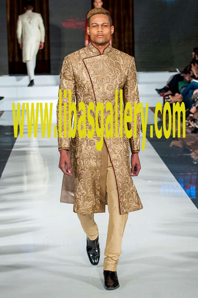 Embellished Groom Sherwani Suit Style no 12