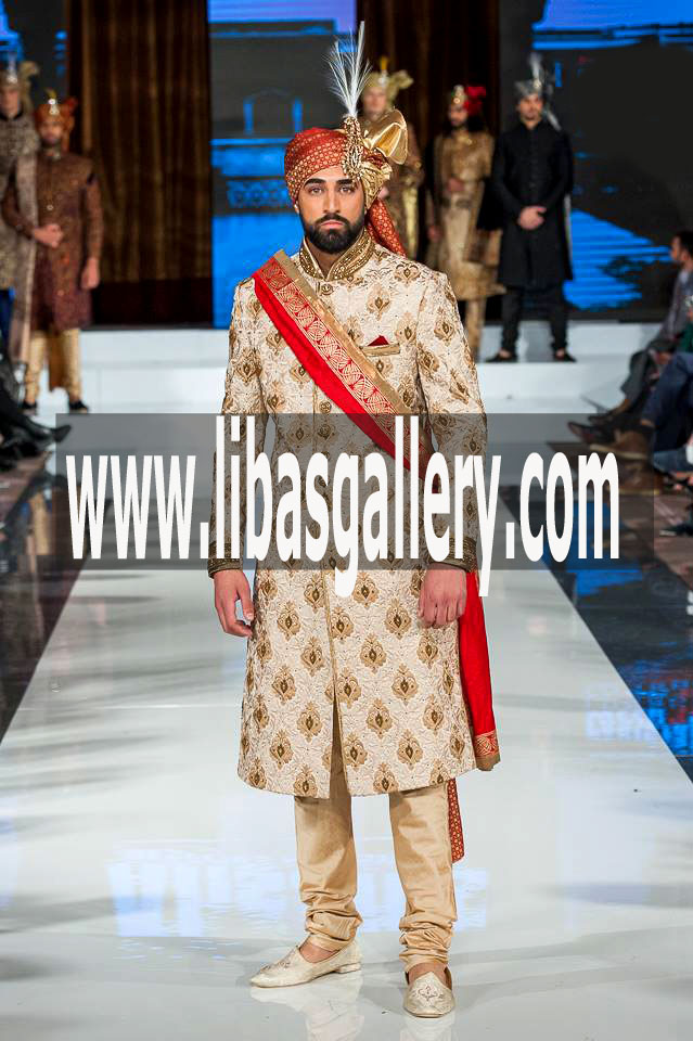 Embellished Groom Sherwani Suit Style no 16