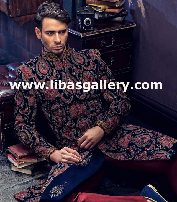 Latest Wedding Sherwani Collection 2017 22