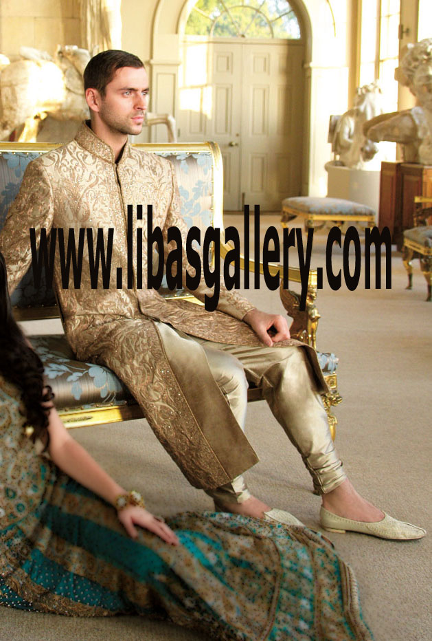 Latest Wedding Sherwani Collection 2017 29
