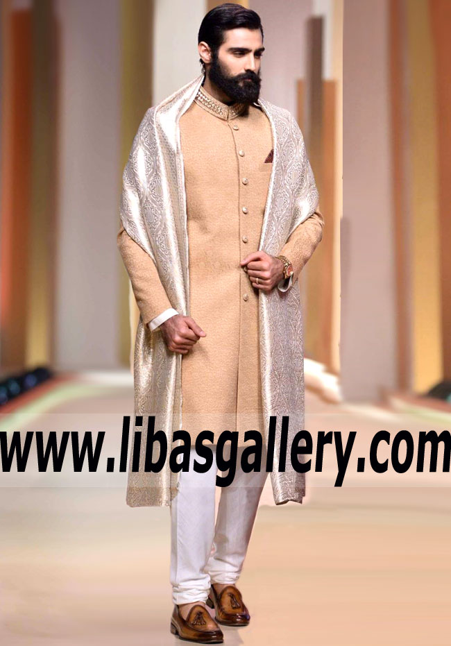 Cheif Style Sherwani Suit for Beared Groom 