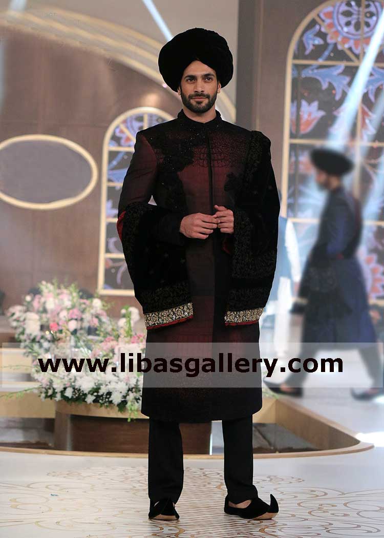 Smart Looking Bespoke Sherwani Suit for Engagement and Formal Events