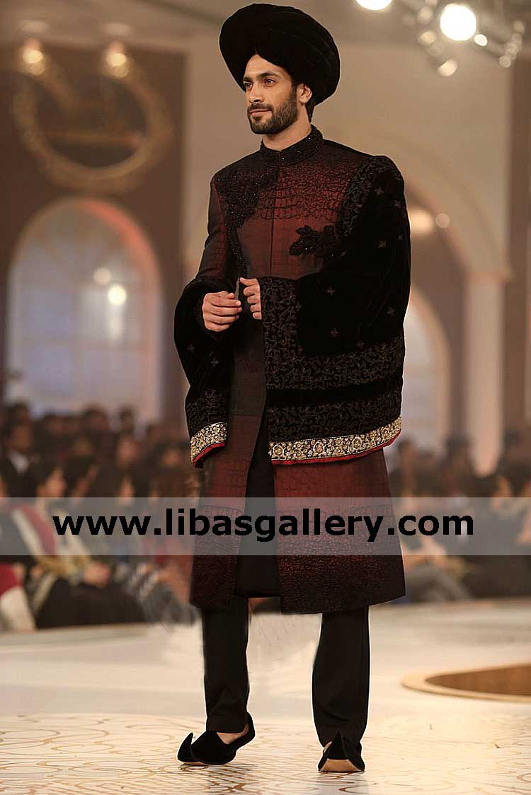Smart Looking Bespoke Sherwani Suit for Engagement and Formal Events