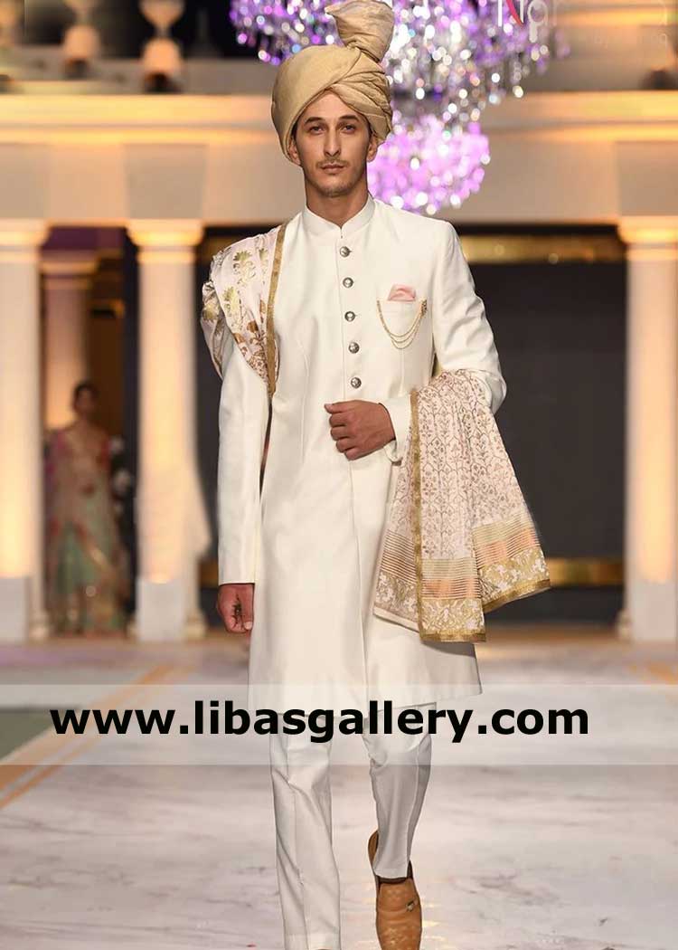 Designer Men Sherwani for Dulha Wedding Wear #GN91 | Sherwani for men  wedding, Sherwani groom, Sherwani