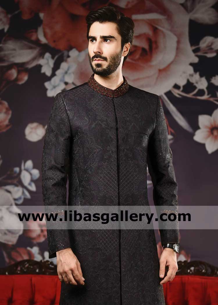 Premium Embroidered Wedding Jacket for Dulha and Wedding Attendant