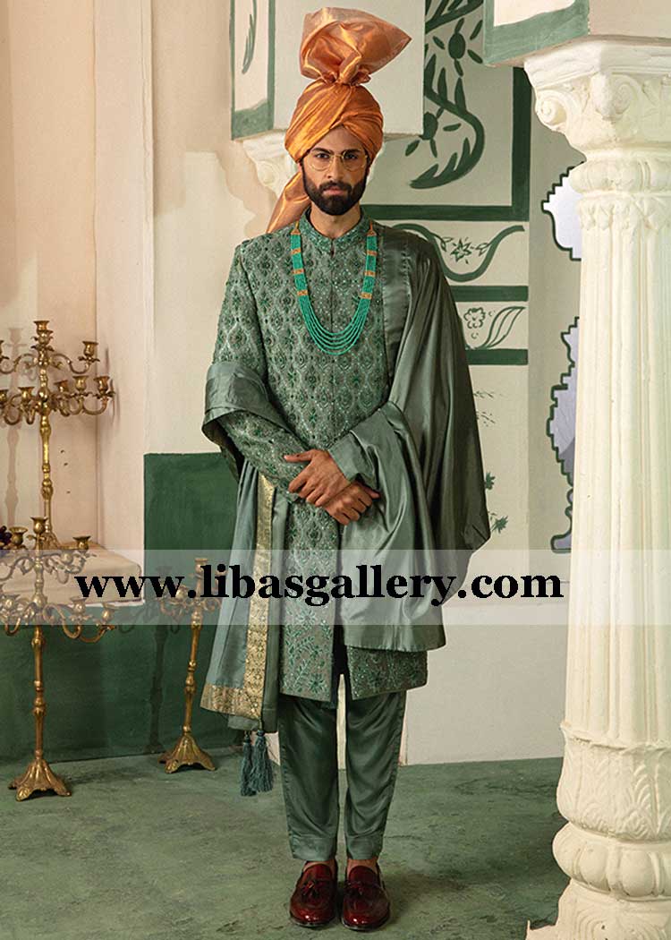 luxury couture collection embellished groom wedding sherwani