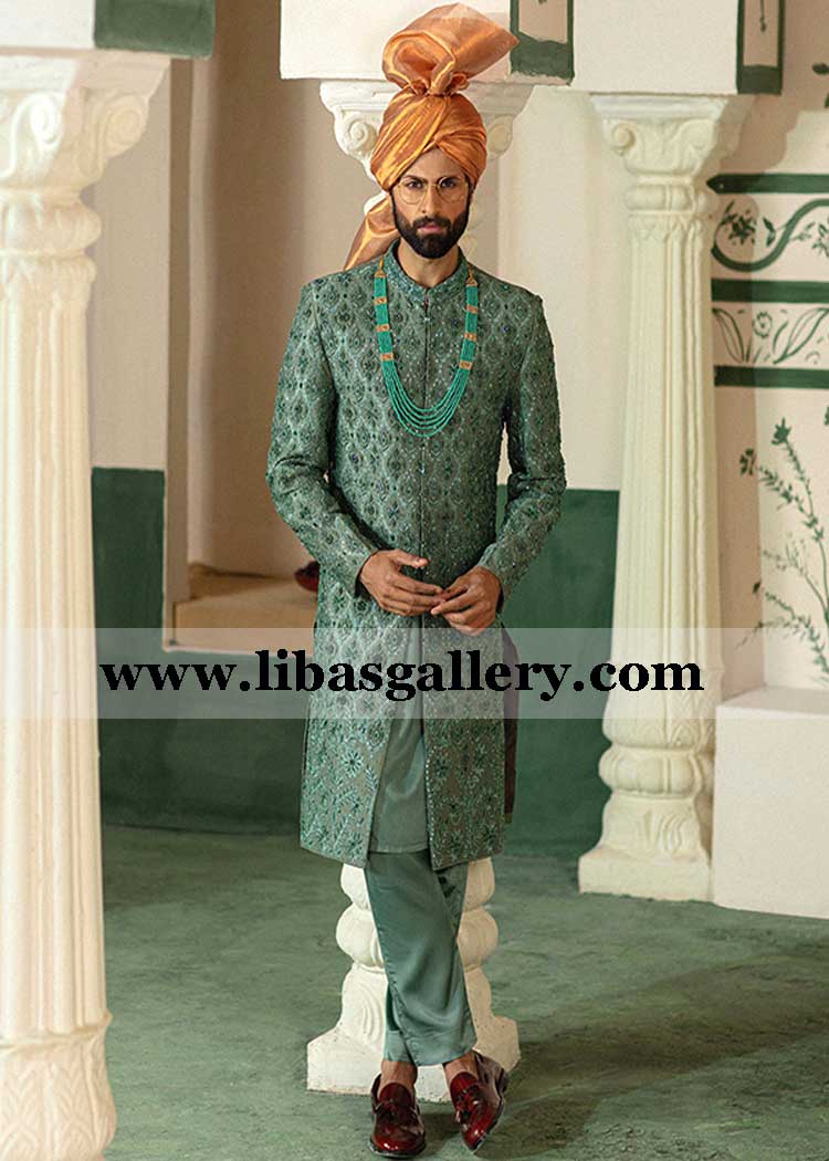 luxury couture collection embellished groom wedding sherwani