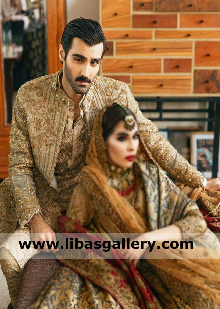 Royal Crown Prince Men Wedding Sherwani Design