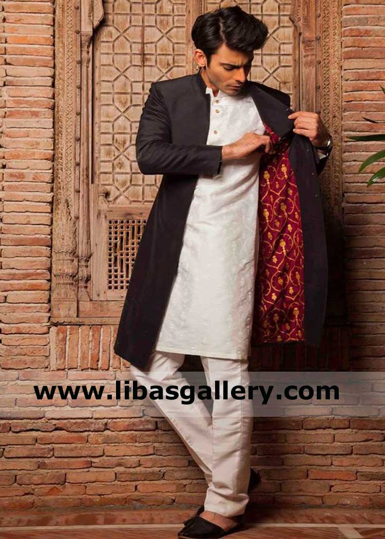 Sober Men Sherwani suit to attend Relatives Friend Wedding