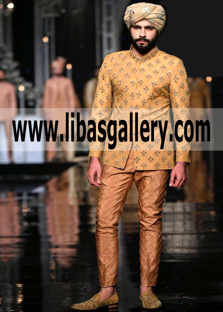 Superb Stylish Wedding Prince coat for Groom Dulha