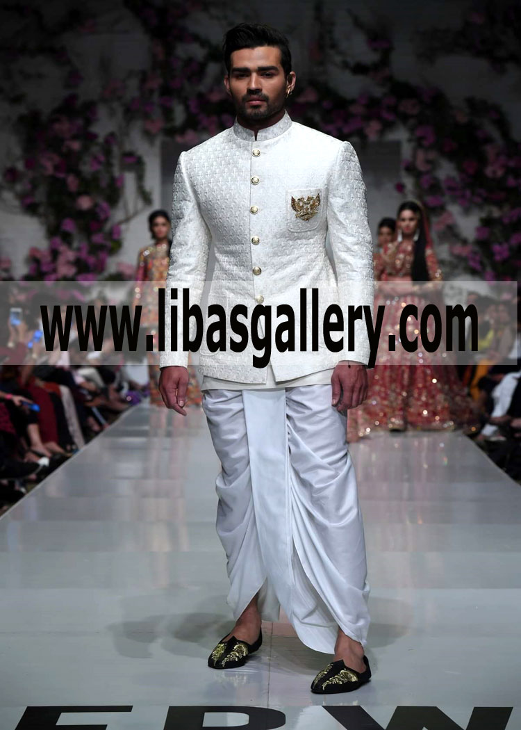 Embroidered Prince Coat 2019 white 