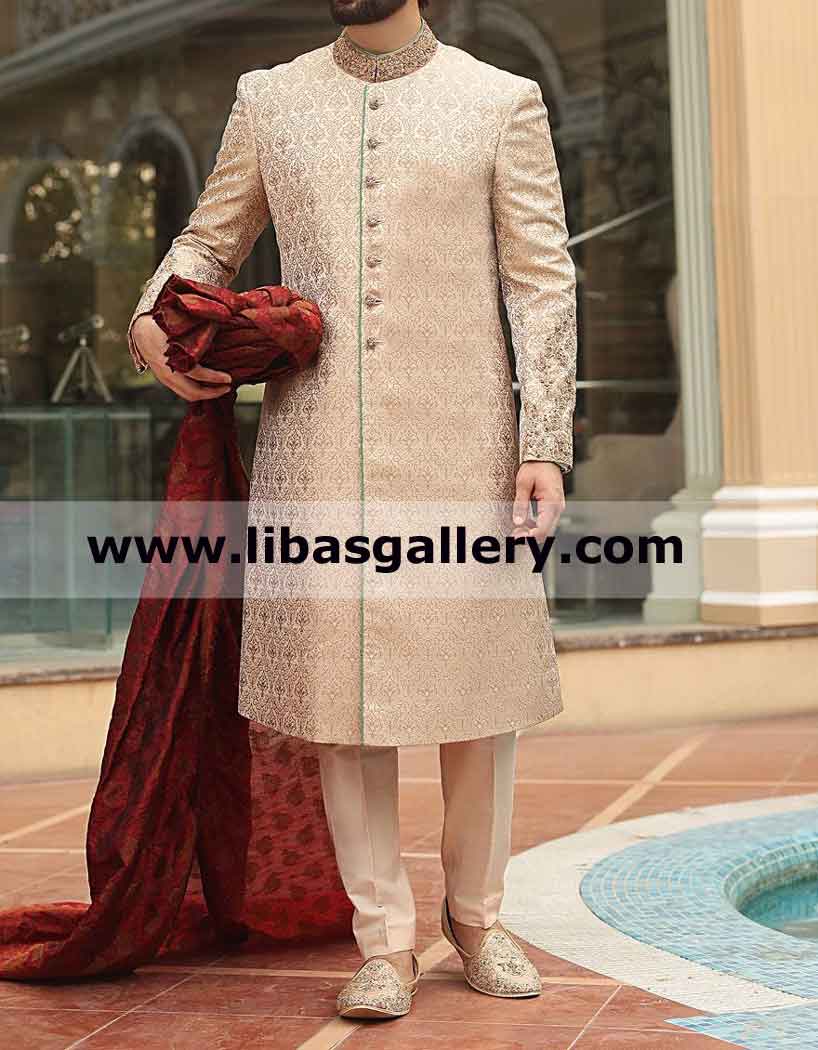 Best Seller Zardozi work Groom Shadi Sherwani