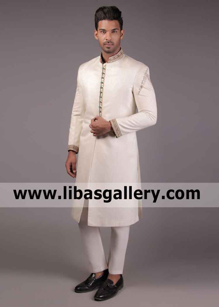 Winter Season Emperor Quality Groom Jamawar Sherwani