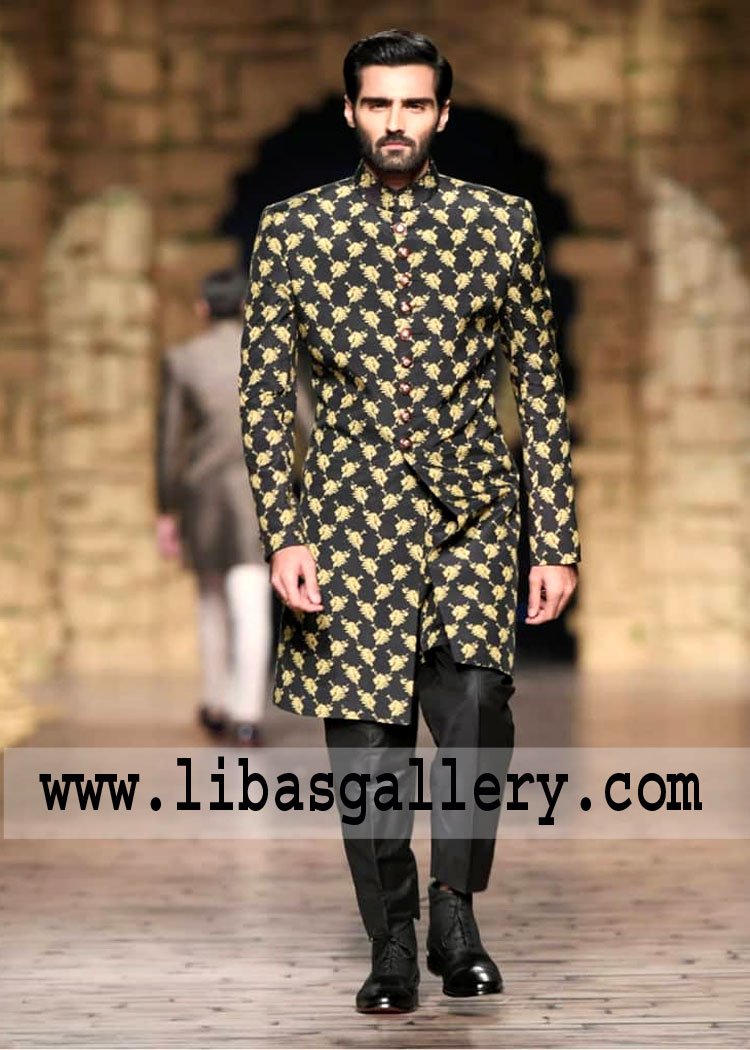 Embroidered Sherwani for Tall Groom
