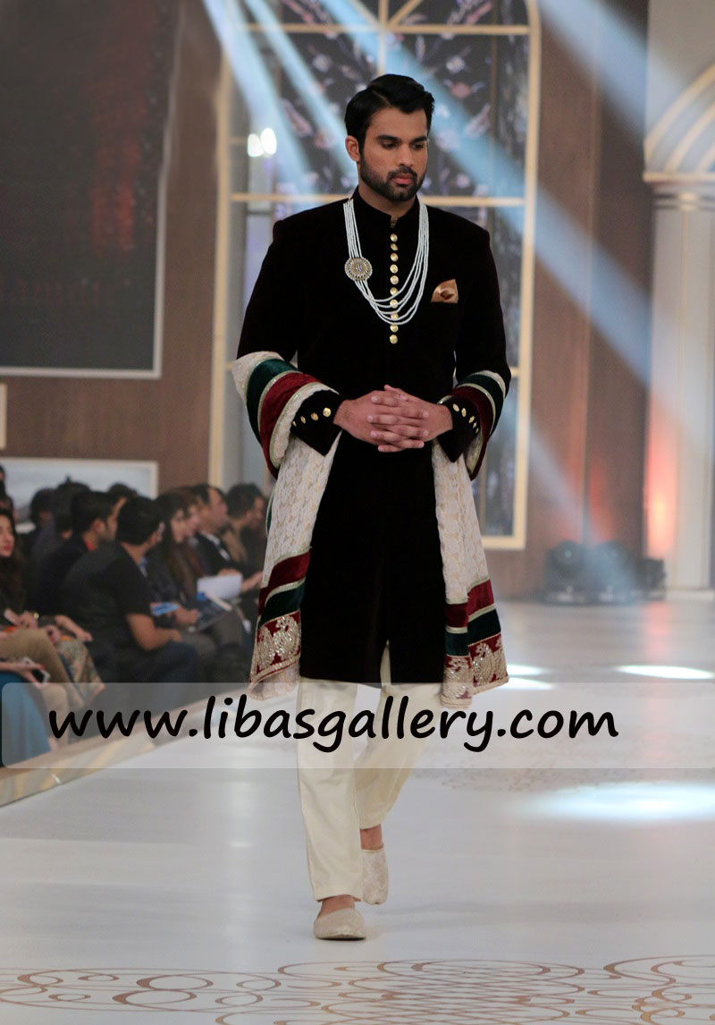 Black Glorious Sherwani for Gents