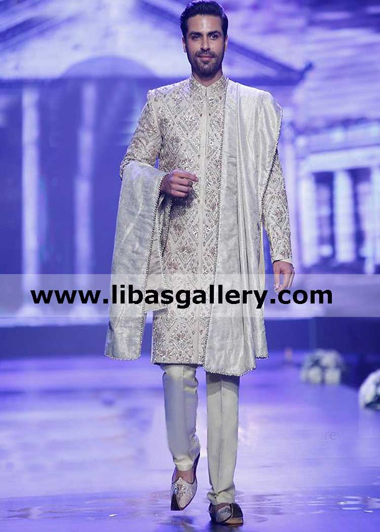 premium amazing embellished groom wedding sherwani design