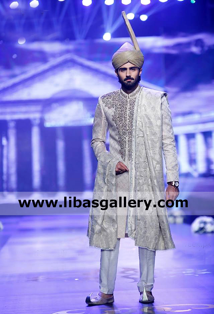 Fancy native Jamawar Nikah barat achkan sherwani