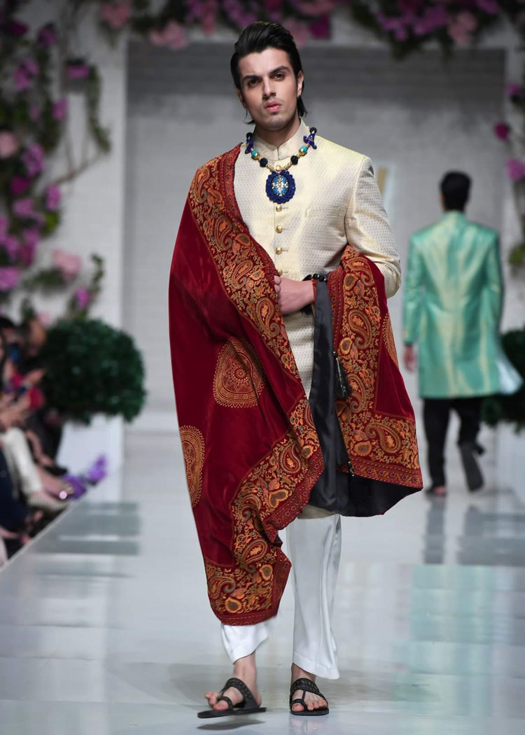 Traditional plain latest jamawar mens sherwani styles