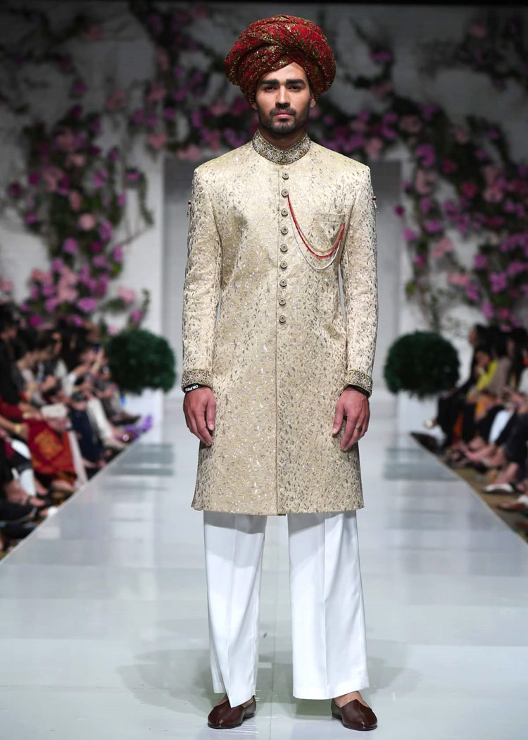 jamawar embroidered groom sherwani line true fit for nikah and barat session make to order add turban khussa Kentucky.Wisconsin washington usa