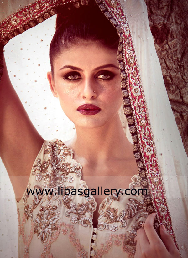 Designer Bridal Sharara Suits For Wedding 2013 by Tena Durrani Collection Seattle Washington USA Online Store