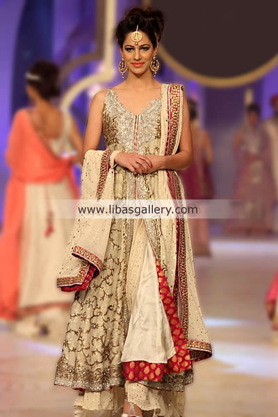 Designer Mifrah Gul Latest Cloths Online For Evening Parties and Weddings at Pantene Bridal Couture Week 2013 Norway, Netherlands, Germany, USA, Canada