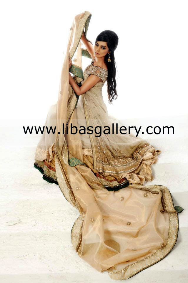 Antique Gold Leila Special Occasion Wear