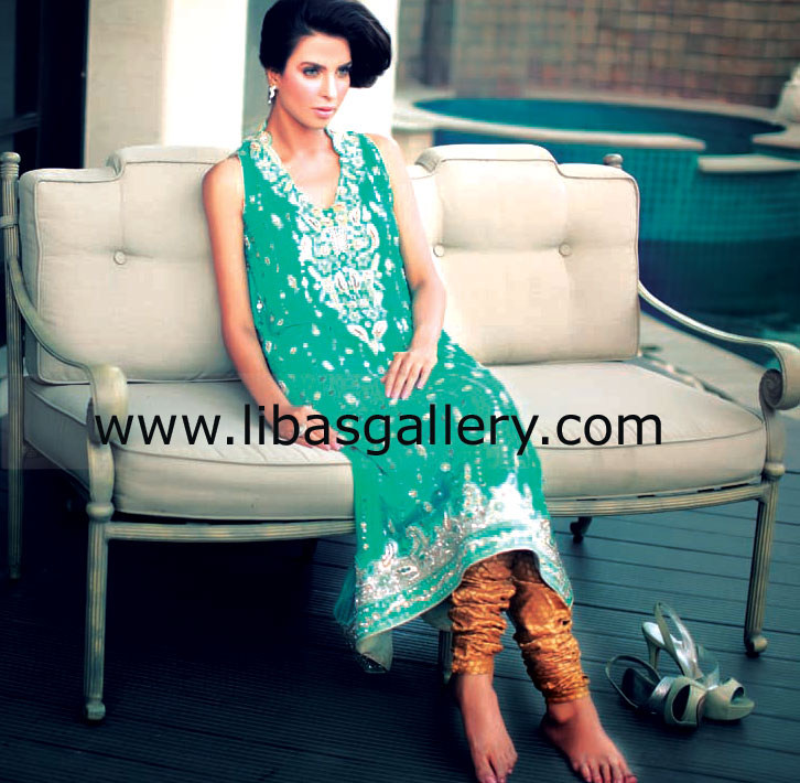 Persian Green Verock Special Occasion Dress