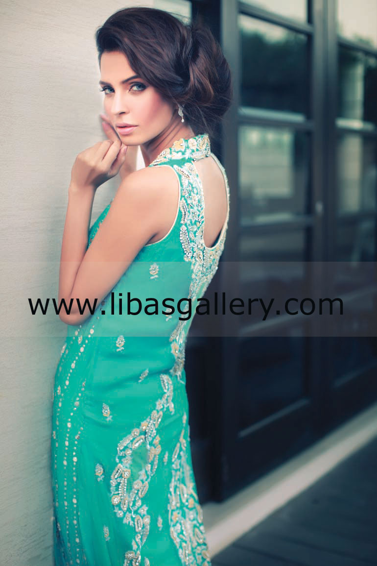 Persian Green Verock Special Occasion Dress