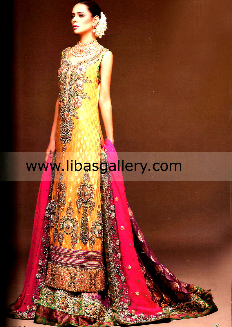Buy Ahmed Bilal Bridal wear Collection 2013 - 2014 for Women Shop the Latest Pakistani Wedding Dresses Bridal wear Collection 2013 - 2014 for Women by Fashion Designer Ahmed Bilal Wedding Suits Green Street Soho Road UK