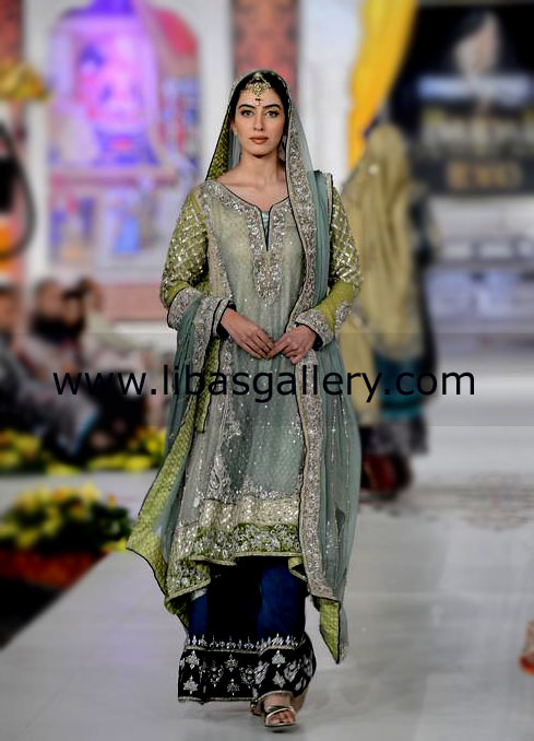 Ice aqua Special Occasion Wear For South Asian Weddings
