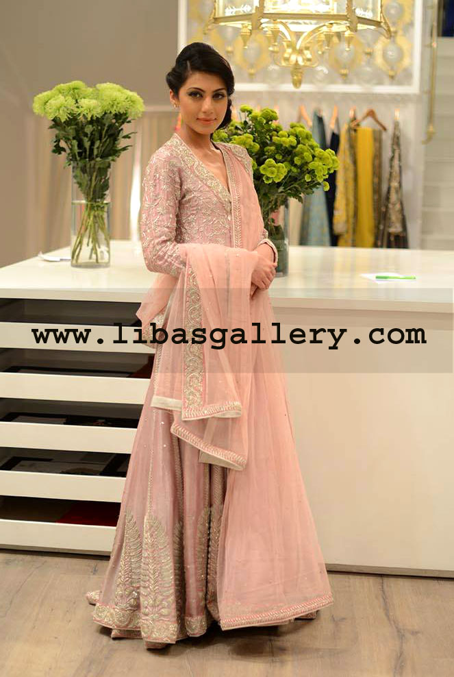 Nida Azwer bridal lehenga collection at Pantene bridal couture week 2014, Pakistani bridal dresses at PFDC from Nida Azwer Wedding Dresses Bridal Sharara Dress in Sydney, Perth, Melbourne Australia