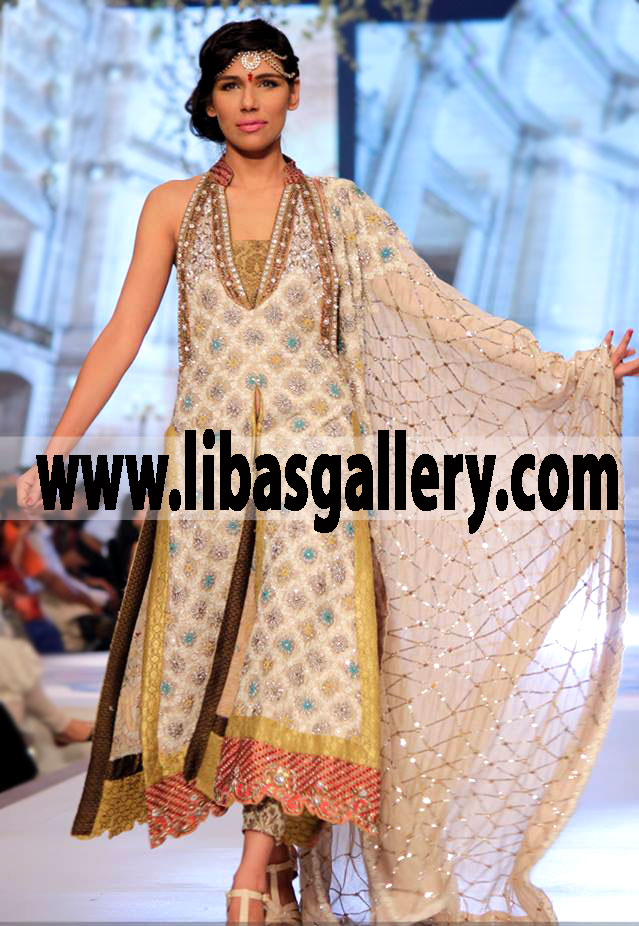 Special Occasion Wear Long A Line Shirt for Eid Parties 7