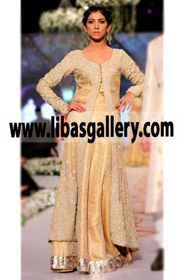Designer Embellished Gown for Wedding and Valima Events 13