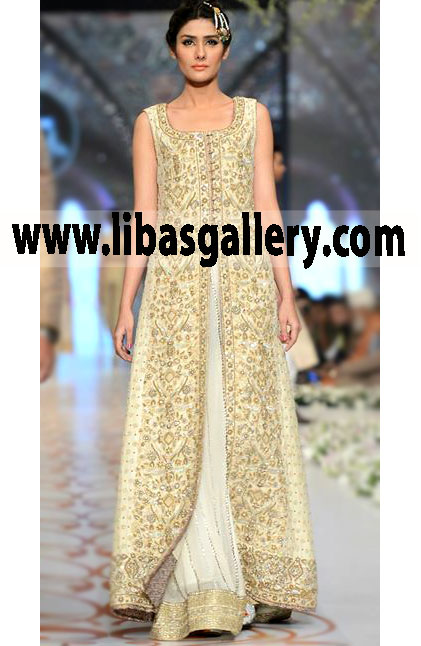 Designer Wedding Gown with Beautiful Embellishments 14