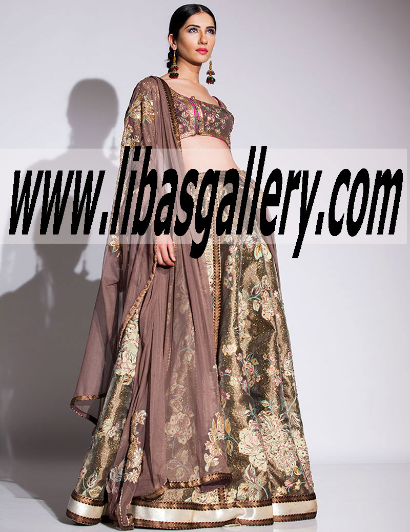 Pakistani Bridal Lehengas and Sharara Collection For Weddings By Fahad Hussayn Couture Madras Bridal Lehenga, Fahad Hussayn Wedding Dress,Fahad Hussayn Latest Collection in UK USA Canada Australia Saudi Arabia
