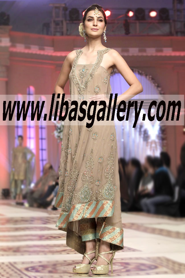 Designer MEHDI Telenor Bridal Couture Week 2014-2015 Latest Anarkali for Parties 2015, Shop the Latest Pakistani Designer Party Outfits from Top Pakistani,Indian Fashion Designers including MEHDI in Original Quality