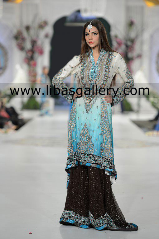Buy Designer Kosain Kazmi Pakistani Bridal Formal Outfits Bridal Couture Week 2013 Lahore Shop Online Wolverhampton UK