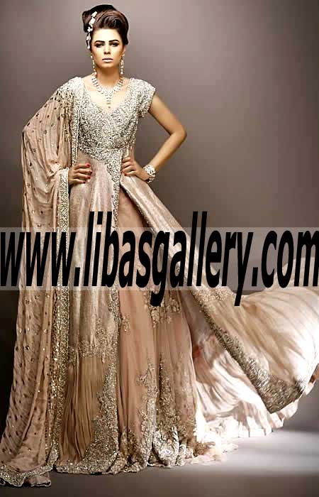 Unique Designer Bridal Lehenga Dress for Wedding and Valima Events