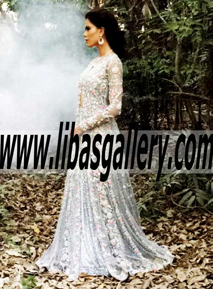 Auspicious look Evening Party Dress for Wedding and Special Occasions