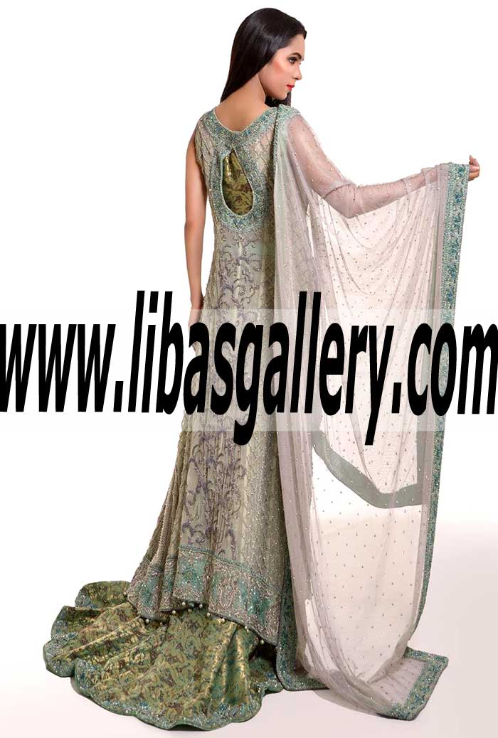 Junoesque Designer Bridal Dress Chiffon Wedding Gowns for Special and Wedding Events