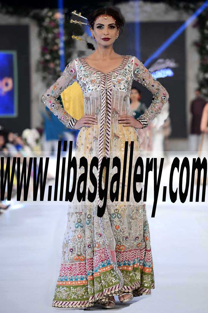 Awesome Pakistani Wedding Anarkali Dress for Wedding and Special Occasions