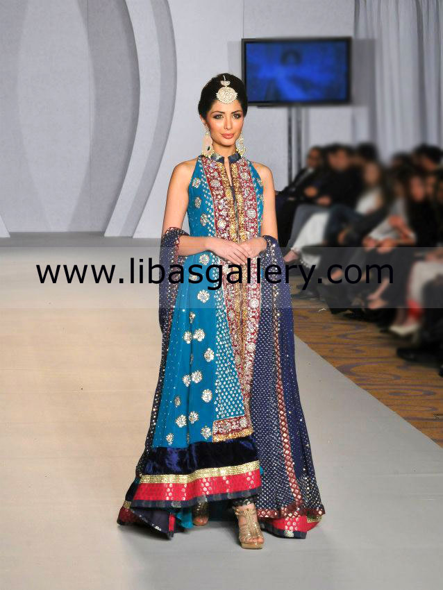 Blue Anarkali Renee