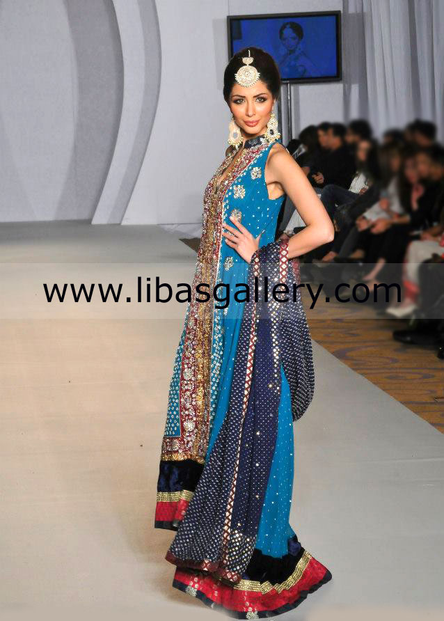 Blue Anarkali Renee