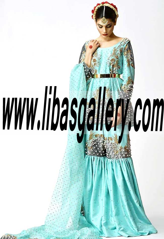 Astonishing best looks trendy inspirational Asian Gharara for Wedding and Special Occasions