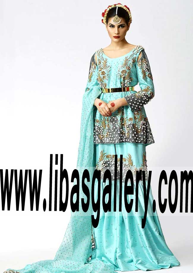 Astonishing best looks trendy inspirational Asian Gharara for Wedding and Special Occasions