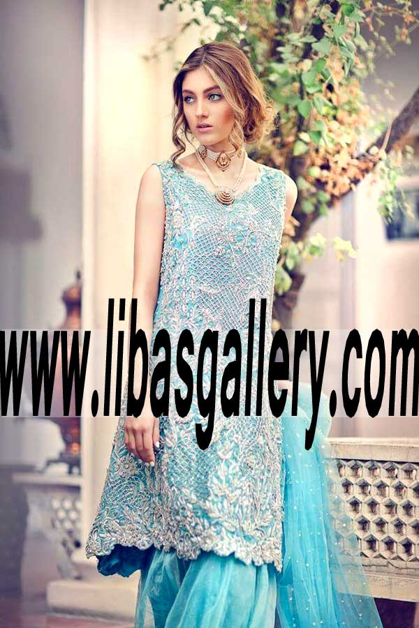 Graceful Wedding Dress with ravishing embellishments for Social and Formal Events