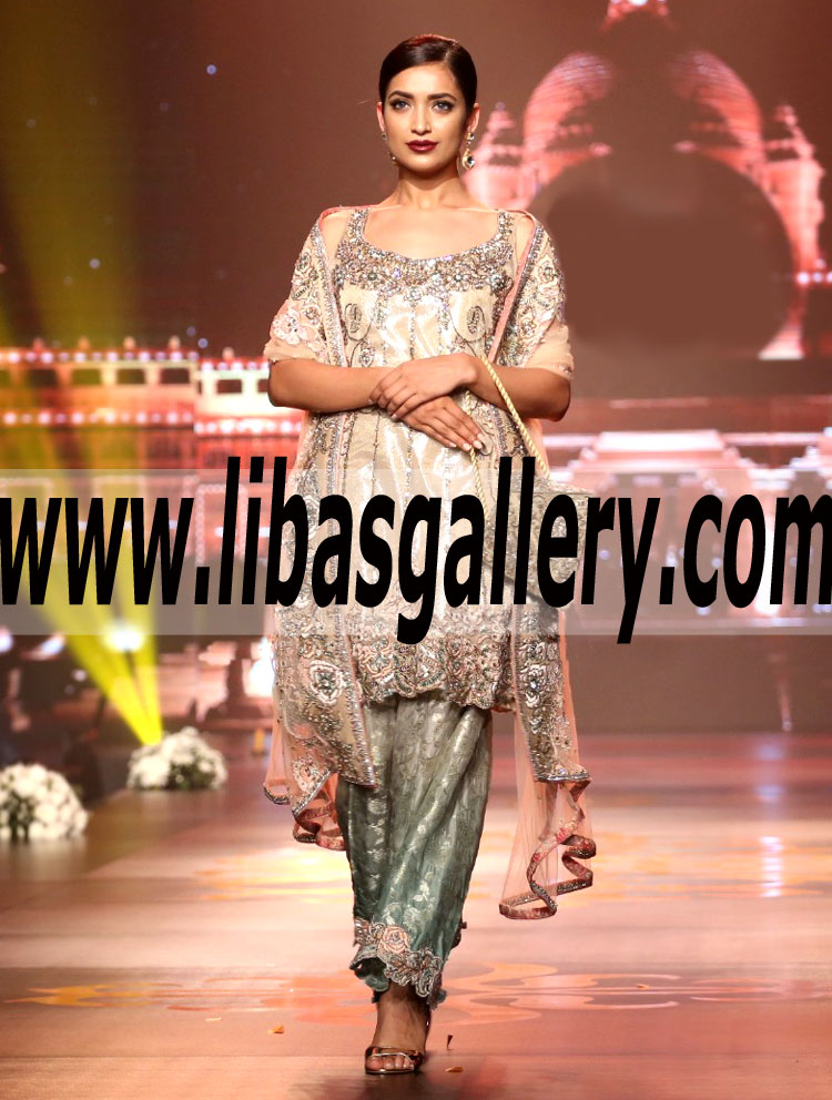 We have been counting down the days to the arrival of the Eagerly Awaited Banarasi Jamawar Dress for Evening and Formal Events