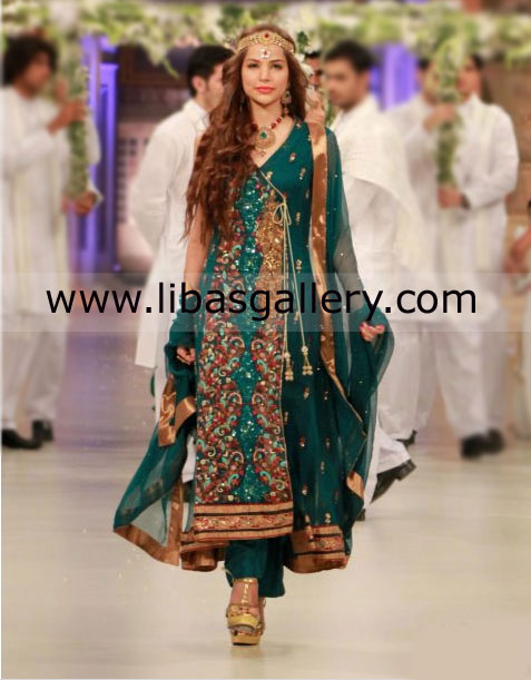 Bridal Dresses Nilofer Shahid 2013, Pakistani Bridal Fashion For Girls 2012-13, Online Shop in USA, Canada New Arrivals